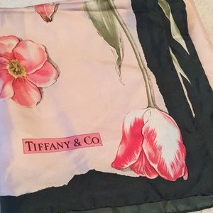 Tiffany & Co. 100% Silk Tulip Scarf